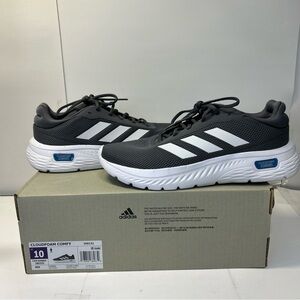 Adidas Men's Cloudfoam Comfy Shoes Size 10 Gray White Accents NIB